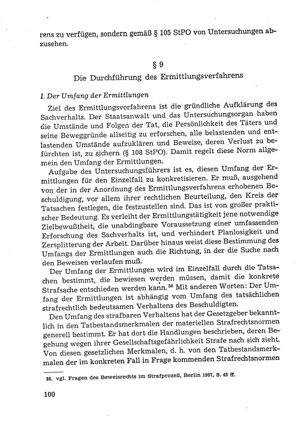 Leitfaden des Strafprozeßrechts der Deutschen Demokratischen Republik (DDR) 1959, Seite 100 (LF StPR DDR 1959, S. 100)
