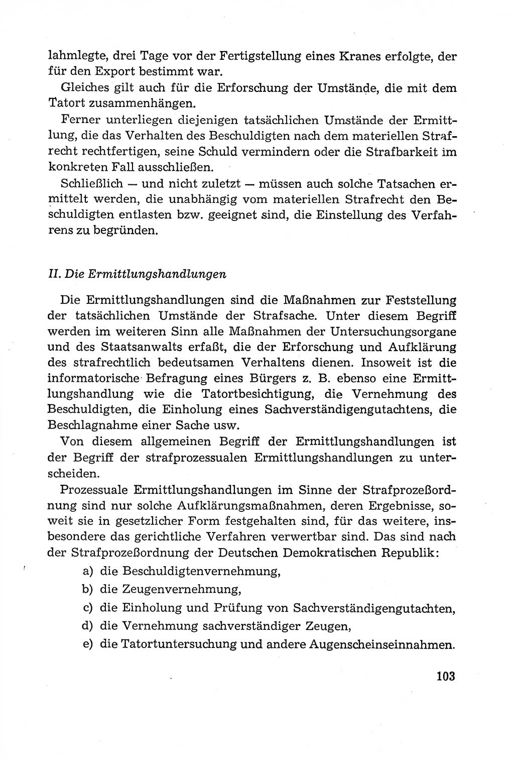 Leitfaden des Strafprozeßrechts der Deutschen Demokratischen Republik (DDR) 1959, Seite 103 (LF StPR DDR 1959, S. 103)