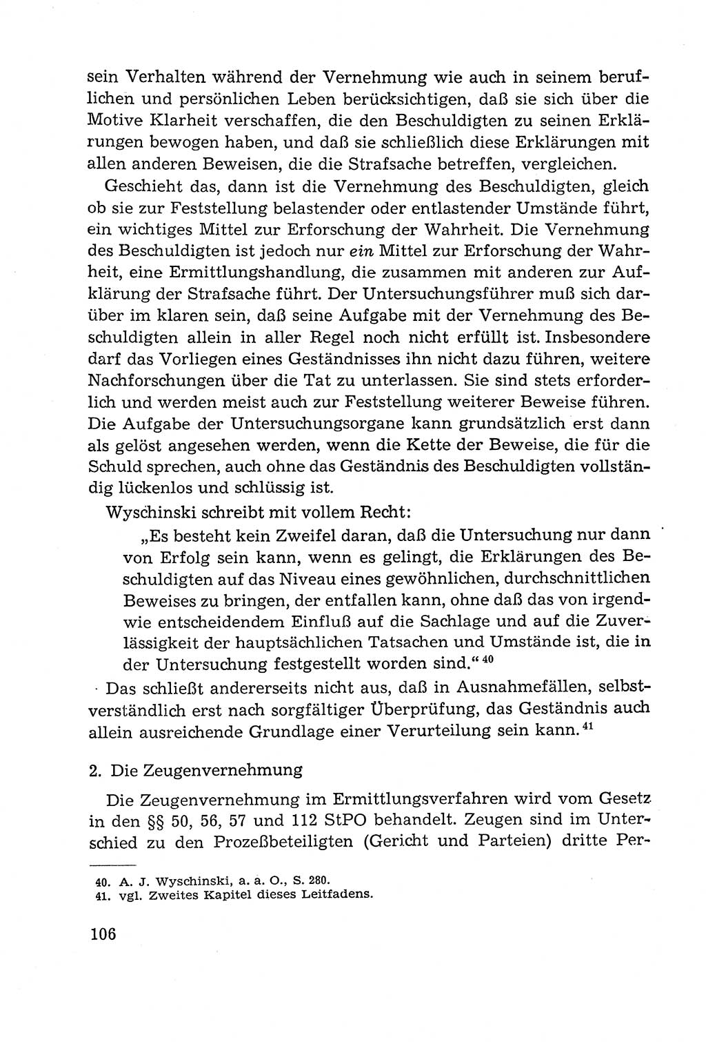 Leitfaden des Strafprozeßrechts der Deutschen Demokratischen Republik (DDR) 1959, Seite 106 (LF StPR DDR 1959, S. 106)