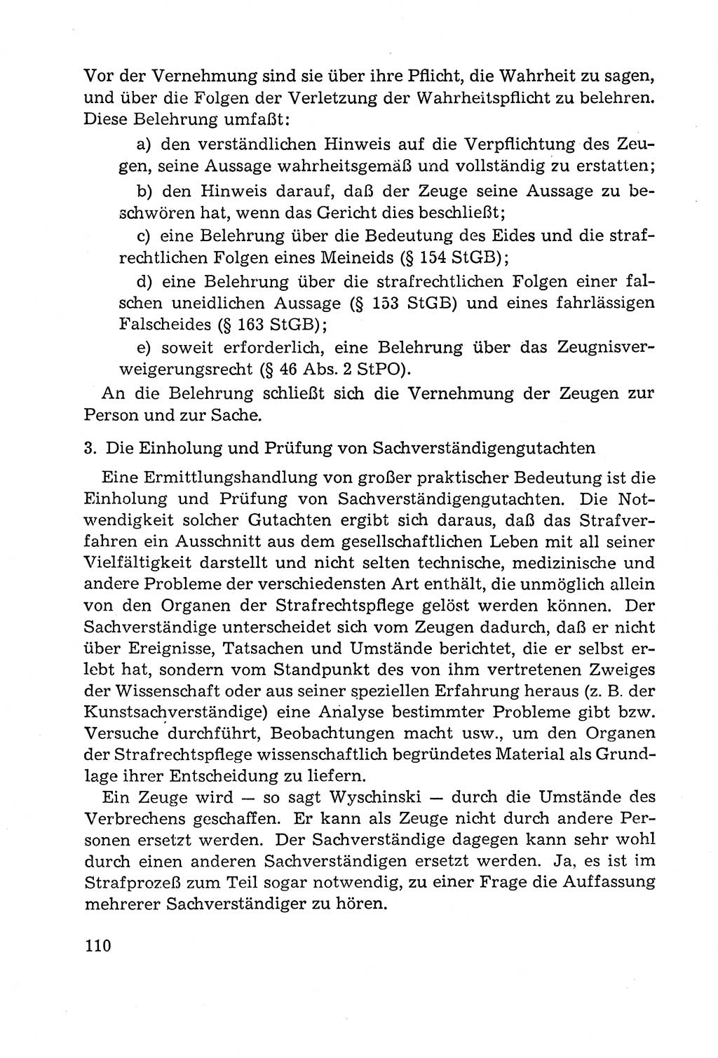 Leitfaden des Strafprozeßrechts der Deutschen Demokratischen Republik (DDR) 1959, Seite 110 (LF StPR DDR 1959, S. 110)