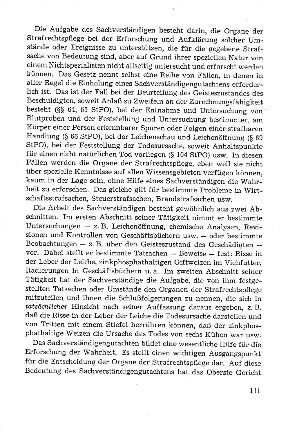 Leitfaden des Strafprozeßrechts der Deutschen Demokratischen Republik (DDR) 1959, Seite 111 (LF StPR DDR 1959, S. 111)