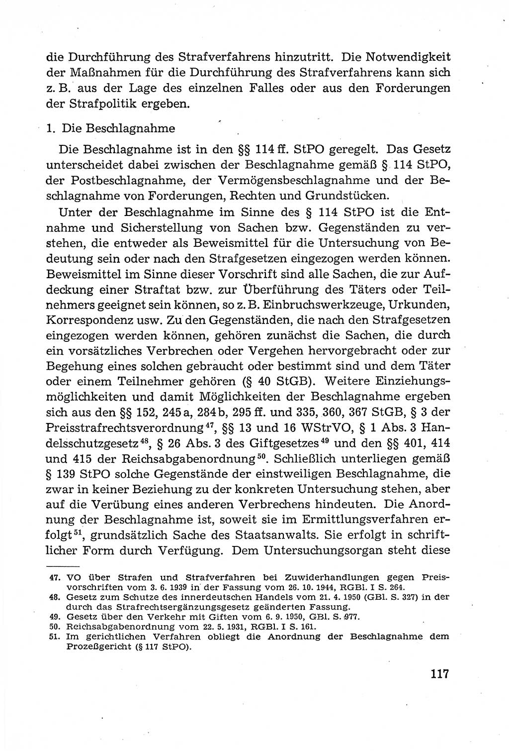 Leitfaden des Strafprozeßrechts der Deutschen Demokratischen Republik (DDR) 1959, Seite 117 (LF StPR DDR 1959, S. 117)