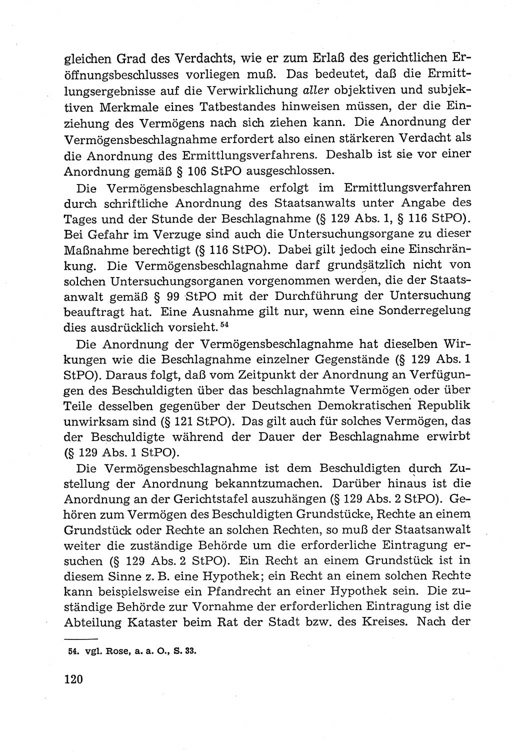 Leitfaden des Strafprozeßrechts der Deutschen Demokratischen Republik (DDR) 1959, Seite 120 (LF StPR DDR 1959, S. 120)