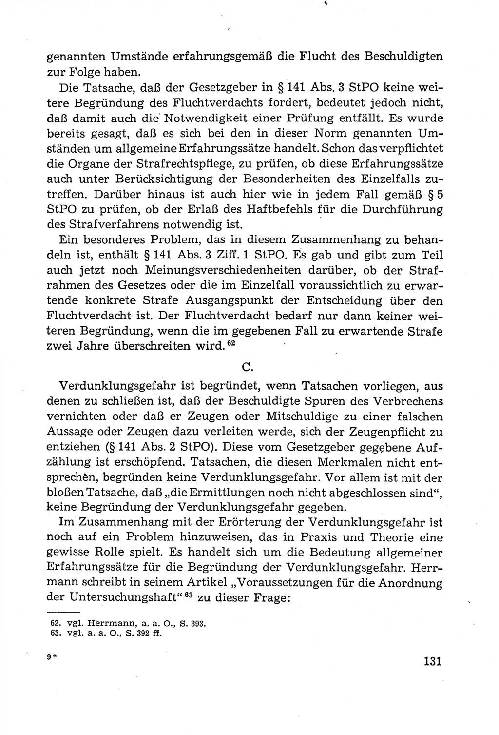 Leitfaden des Strafprozeßrechts der Deutschen Demokratischen Republik (DDR) 1959, Seite 131 (LF StPR DDR 1959, S. 131)