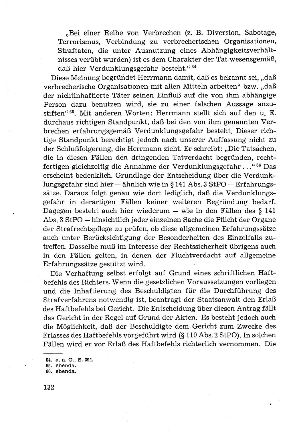 Leitfaden des Strafprozeßrechts der Deutschen Demokratischen Republik (DDR) 1959, Seite 132 (LF StPR DDR 1959, S. 132)