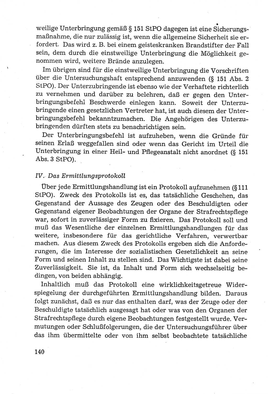 Leitfaden des Strafprozeßrechts der Deutschen Demokratischen Republik (DDR) 1959, Seite 140 (LF StPR DDR 1959, S. 140)