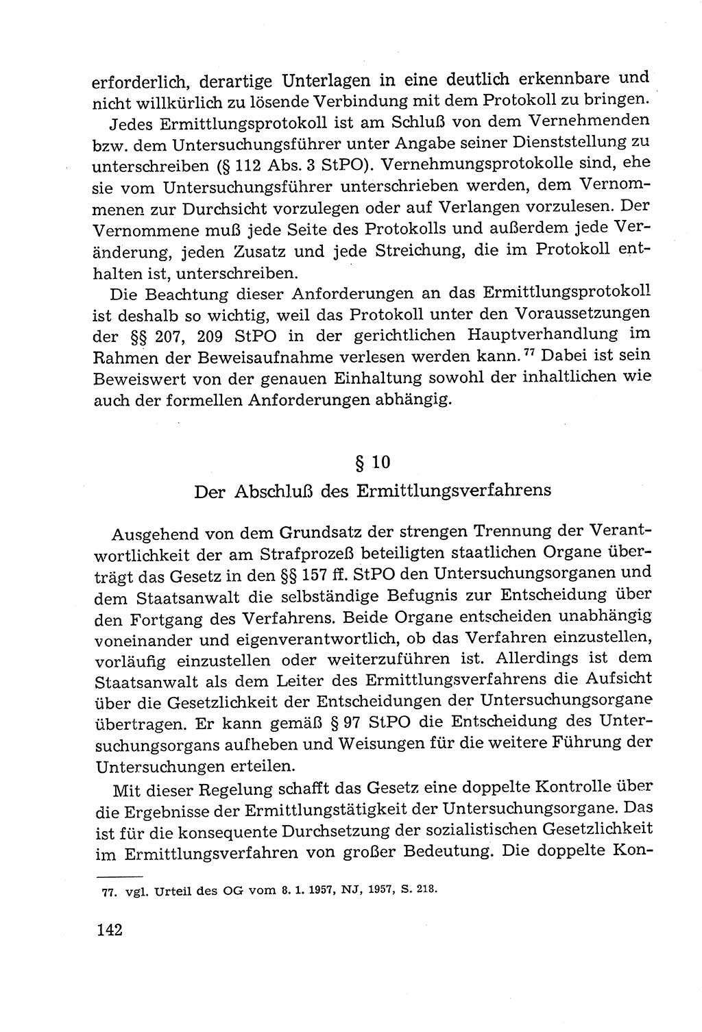 Leitfaden des Strafprozeßrechts der Deutschen Demokratischen Republik (DDR) 1959, Seite 142 (LF StPR DDR 1959, S. 142)
