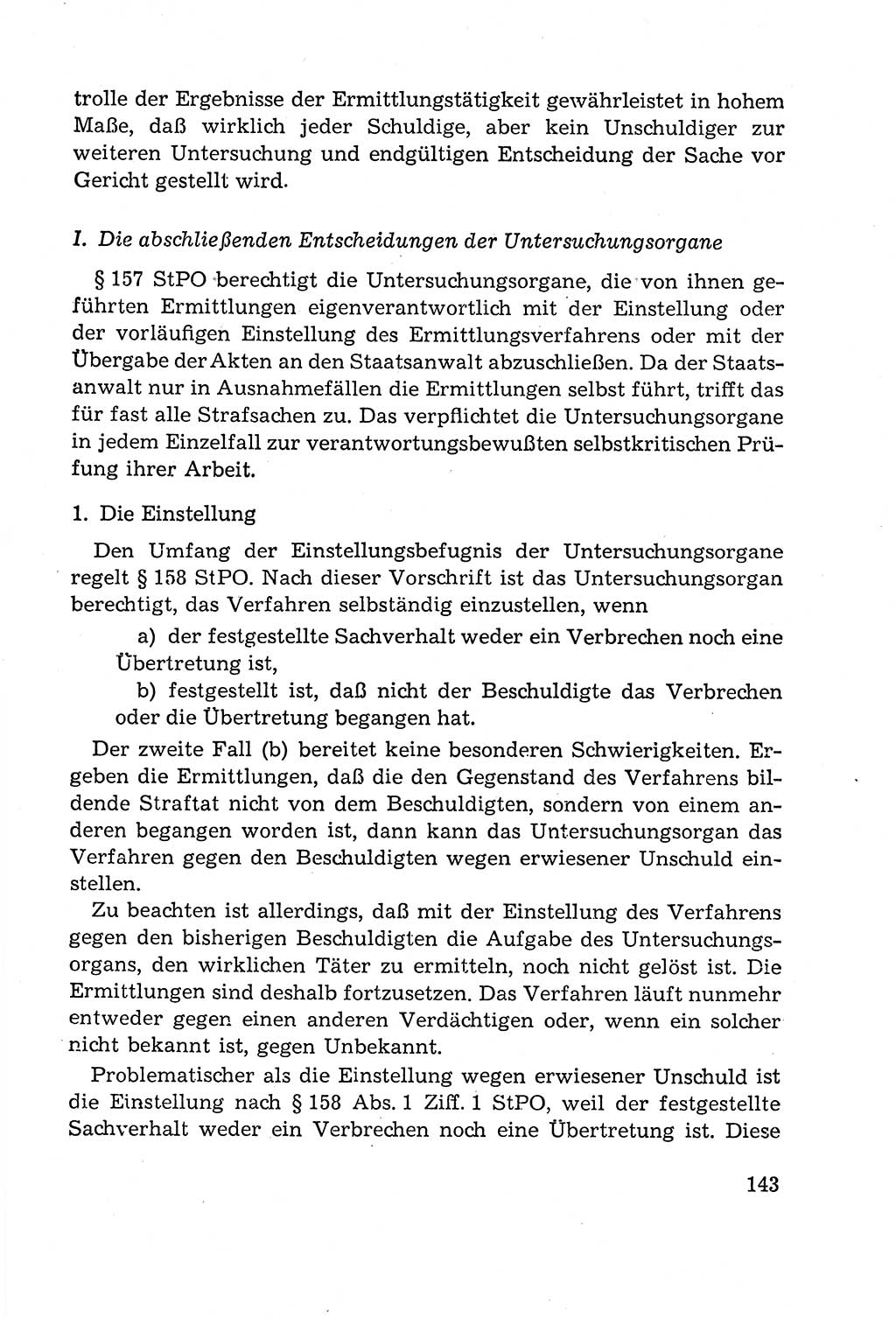 Leitfaden des Strafprozeßrechts der Deutschen Demokratischen Republik (DDR) 1959, Seite 143 (LF StPR DDR 1959, S. 143)