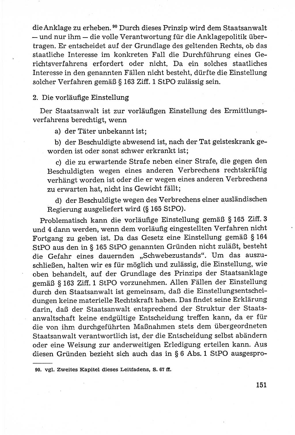 Leitfaden des Strafprozeßrechts der Deutschen Demokratischen Republik (DDR) 1959, Seite 151 (LF StPR DDR 1959, S. 151)