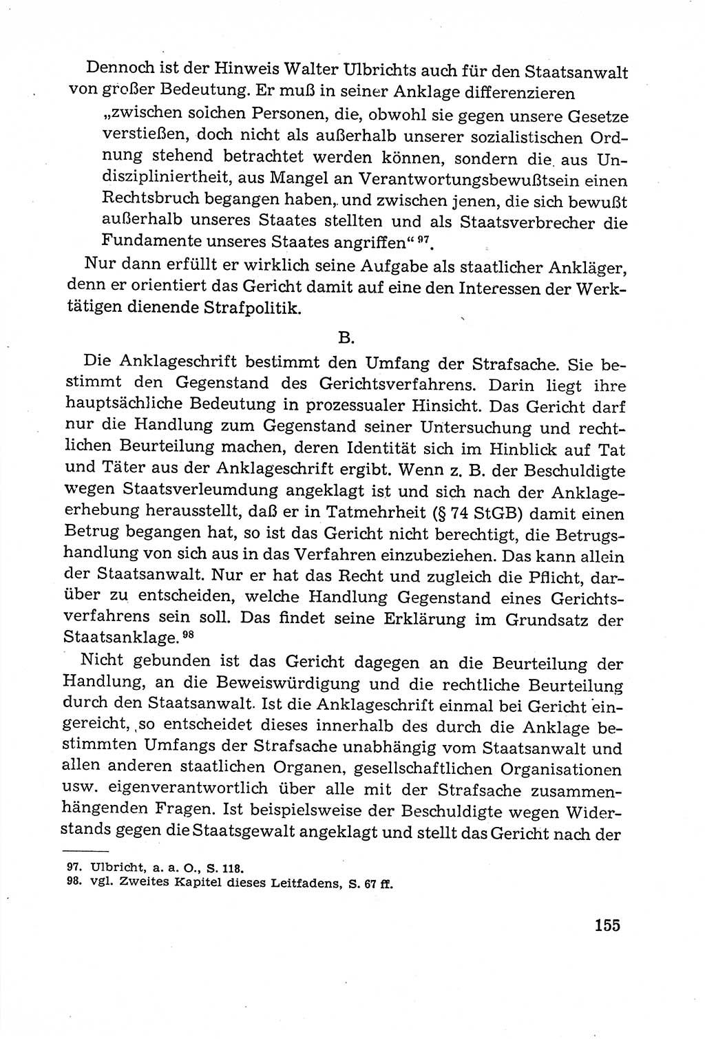 Leitfaden des Strafprozeßrechts der Deutschen Demokratischen Republik (DDR) 1959, Seite 155 (LF StPR DDR 1959, S. 155)