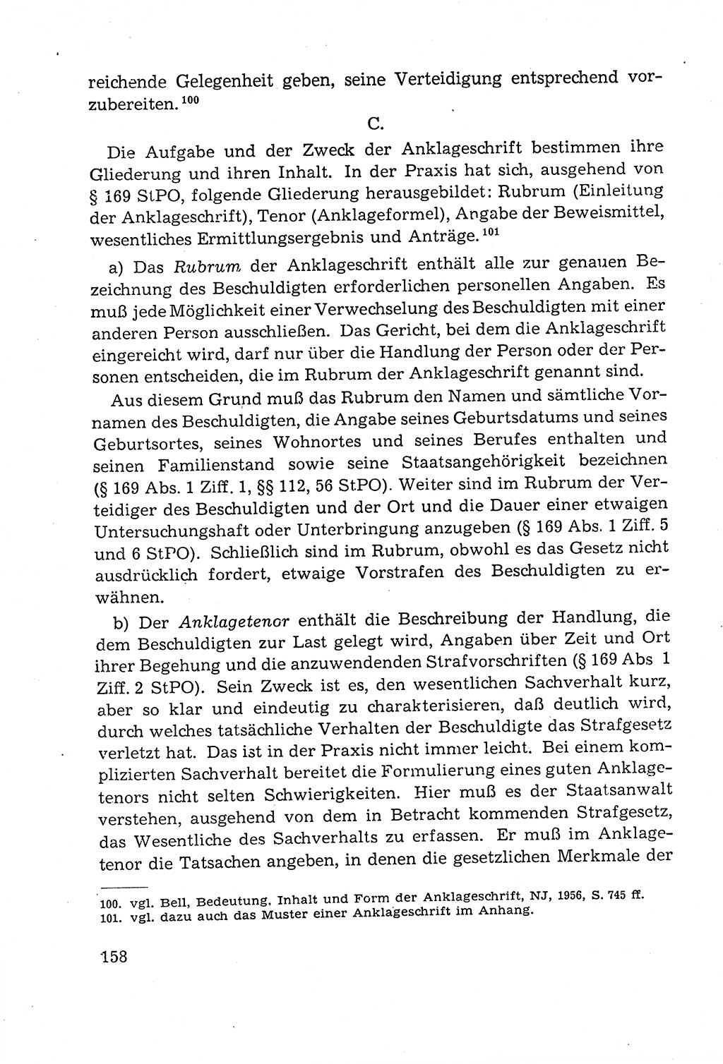 Leitfaden des Strafprozeßrechts der Deutschen Demokratischen Republik (DDR) 1959, Seite 158 (LF StPR DDR 1959, S. 158)