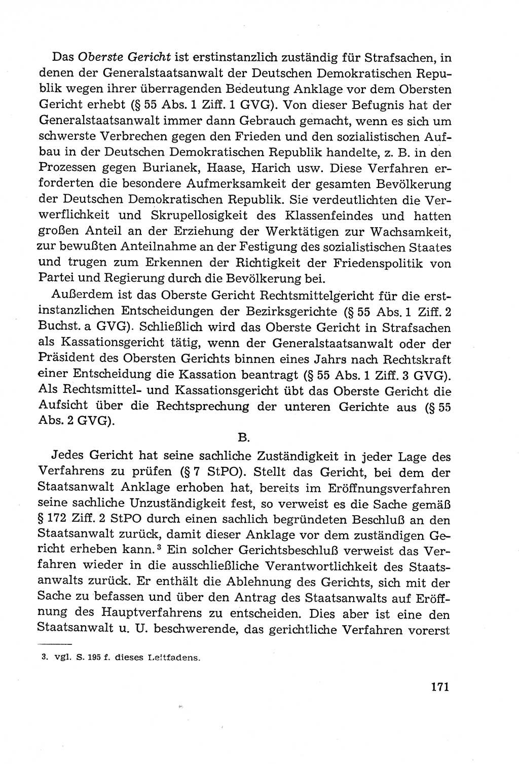 Leitfaden des Strafprozeßrechts der Deutschen Demokratischen Republik (DDR) 1959, Seite 171 (LF StPR DDR 1959, S. 171)