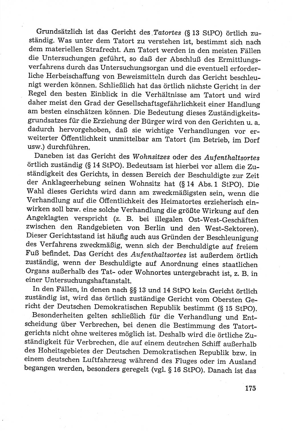 Leitfaden des Strafprozeßrechts der Deutschen Demokratischen Republik (DDR) 1959, Seite 175 (LF StPR DDR 1959, S. 175)