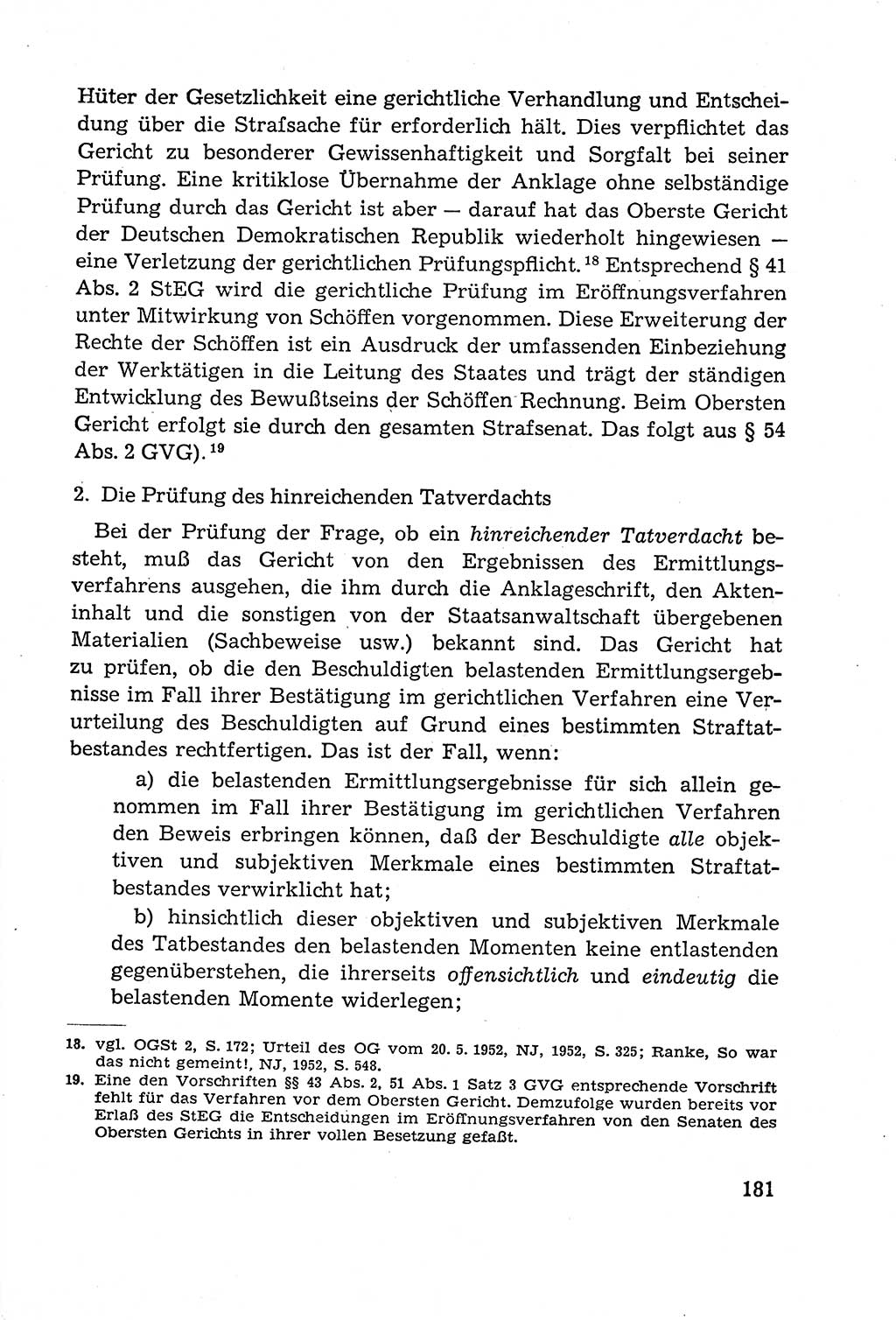 Leitfaden des Strafprozeßrechts der Deutschen Demokratischen Republik (DDR) 1959, Seite 181 (LF StPR DDR 1959, S. 181)