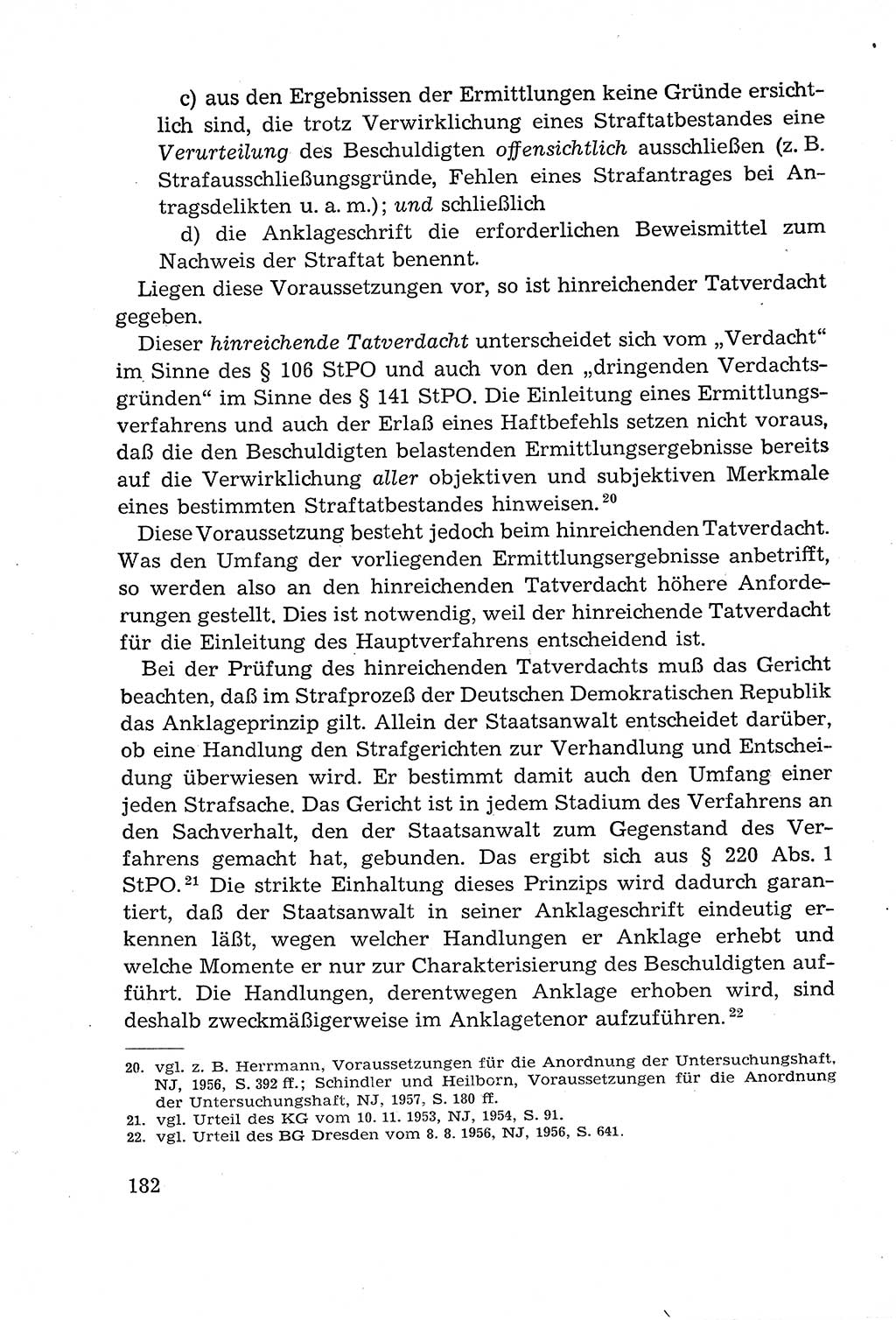Leitfaden des Strafprozeßrechts der Deutschen Demokratischen Republik (DDR) 1959, Seite 182 (LF StPR DDR 1959, S. 182)