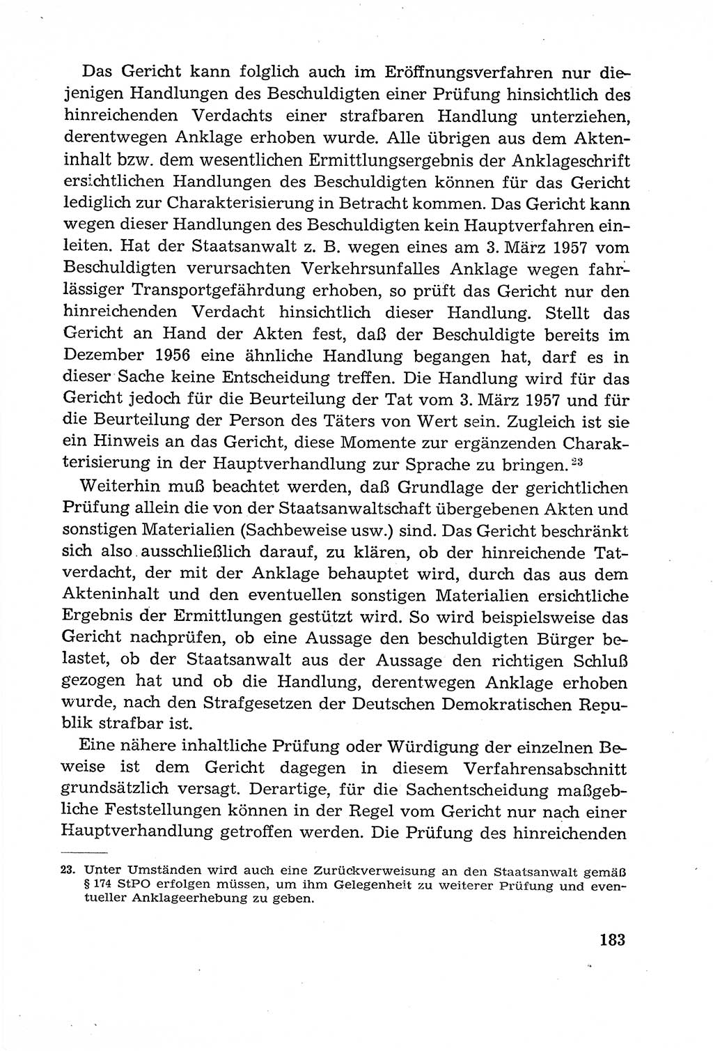 Leitfaden des Strafprozeßrechts der Deutschen Demokratischen Republik (DDR) 1959, Seite 183 (LF StPR DDR 1959, S. 183)