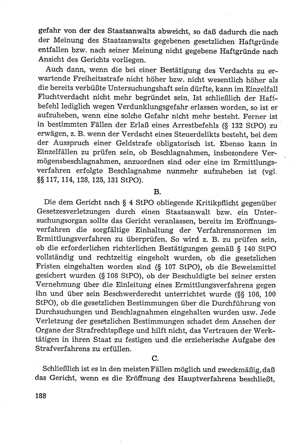 Leitfaden des Strafprozeßrechts der Deutschen Demokratischen Republik (DDR) 1959, Seite 188 (LF StPR DDR 1959, S. 188)