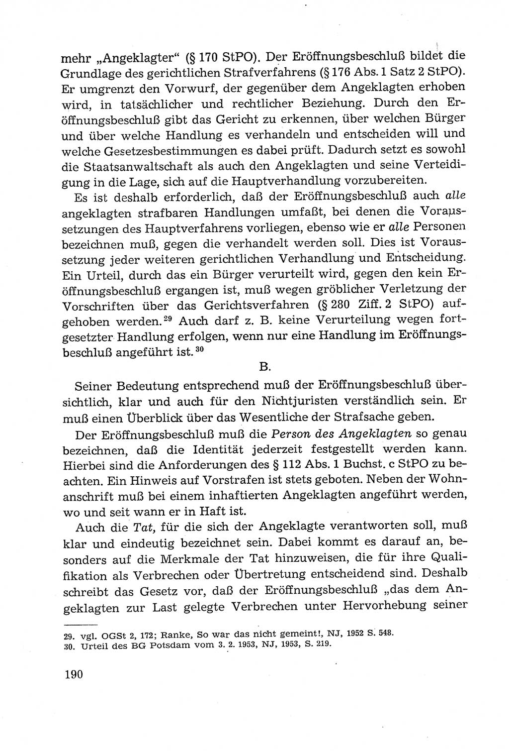Leitfaden des Strafprozeßrechts der Deutschen Demokratischen Republik (DDR) 1959, Seite 190 (LF StPR DDR 1959, S. 190)