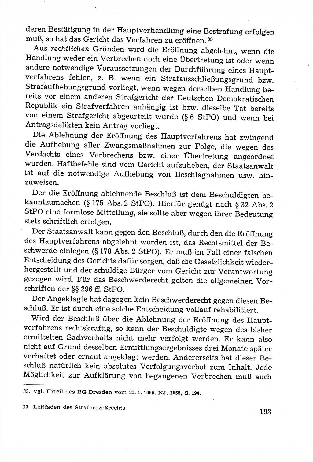 Leitfaden des Strafprozeßrechts der Deutschen Demokratischen Republik (DDR) 1959, Seite 193 (LF StPR DDR 1959, S. 193)