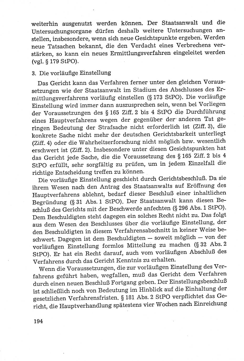 Leitfaden des Strafprozeßrechts der Deutschen Demokratischen Republik (DDR) 1959, Seite 194 (LF StPR DDR 1959, S. 194)