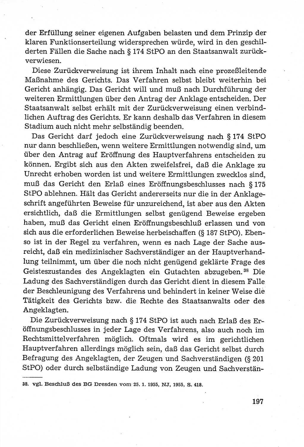 Leitfaden des Strafprozeßrechts der Deutschen Demokratischen Republik (DDR) 1959, Seite 197 (LF StPR DDR 1959, S. 197)