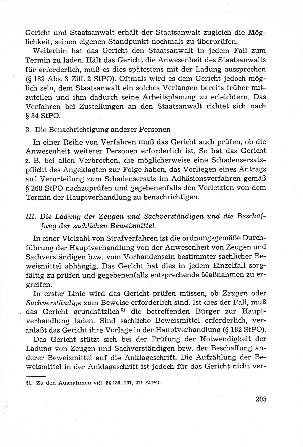 Leitfaden des Strafprozeßrechts der Deutschen Demokratischen Republik (DDR) 1959, Seite 205 (LF StPR DDR 1959, S. 205)