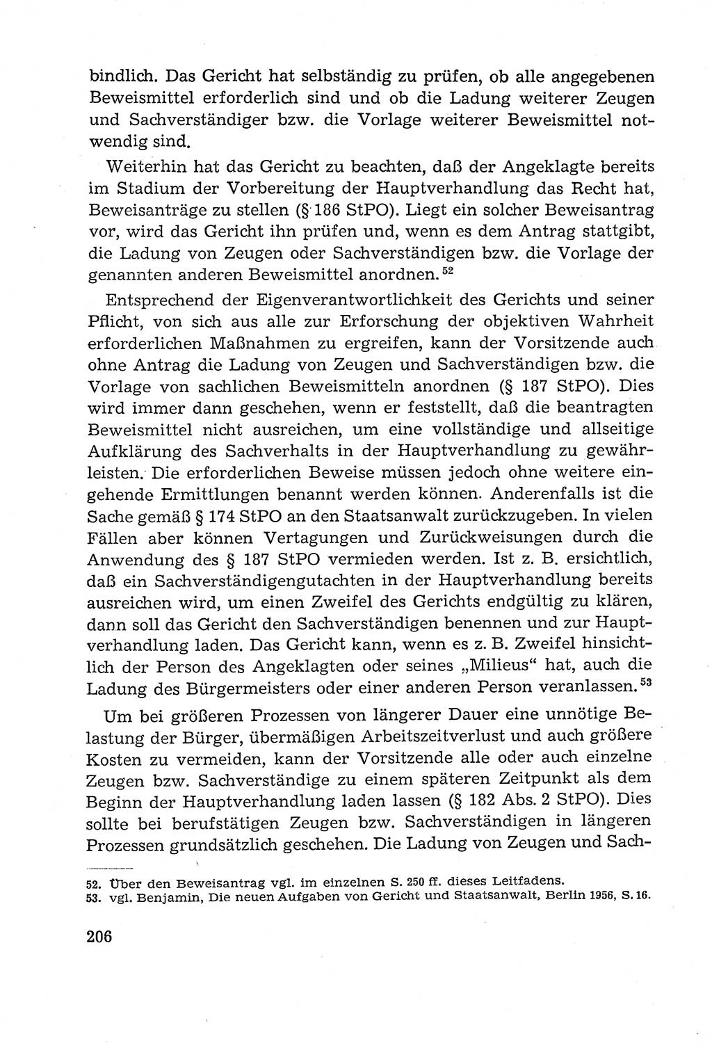 Leitfaden des Strafprozeßrechts der Deutschen Demokratischen Republik (DDR) 1959, Seite 206 (LF StPR DDR 1959, S. 206)