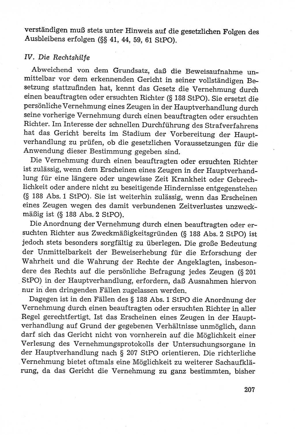 Leitfaden des Strafprozeßrechts der Deutschen Demokratischen Republik (DDR) 1959, Seite 207 (LF StPR DDR 1959, S. 207)