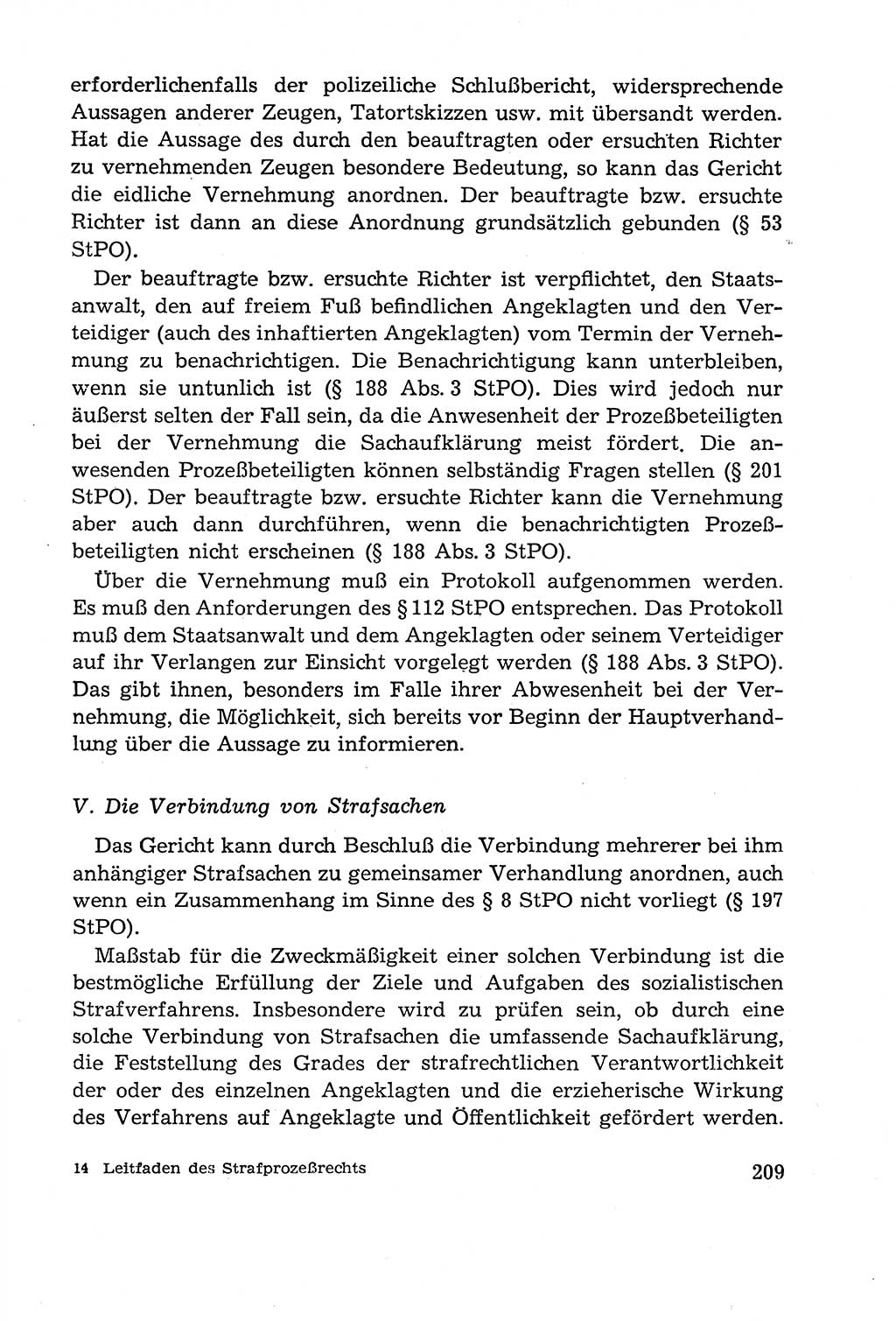 Leitfaden des Strafprozeßrechts der Deutschen Demokratischen Republik (DDR) 1959, Seite 209 (LF StPR DDR 1959, S. 209)