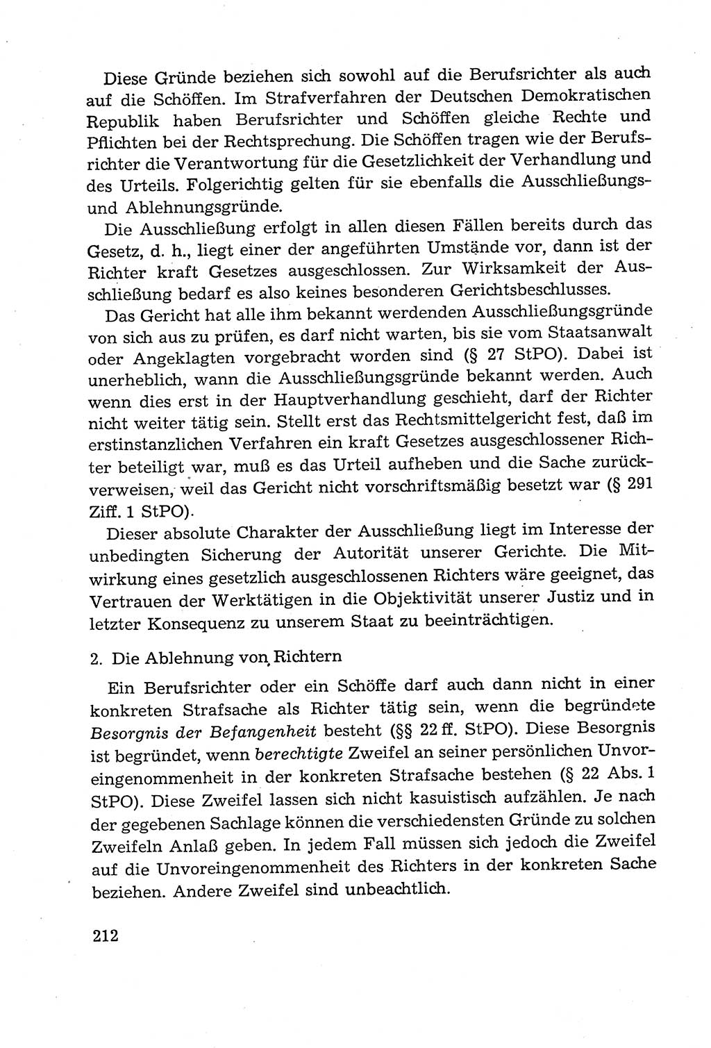 Leitfaden des Strafprozeßrechts der Deutschen Demokratischen Republik (DDR) 1959, Seite 212 (LF StPR DDR 1959, S. 212)