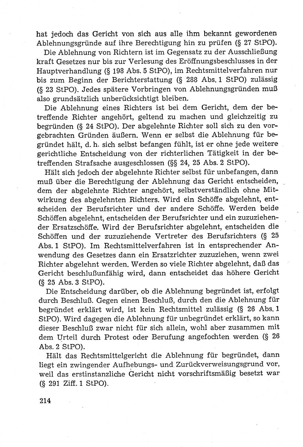 Leitfaden des Strafprozeßrechts der Deutschen Demokratischen Republik (DDR) 1959, Seite 214 (LF StPR DDR 1959, S. 214)