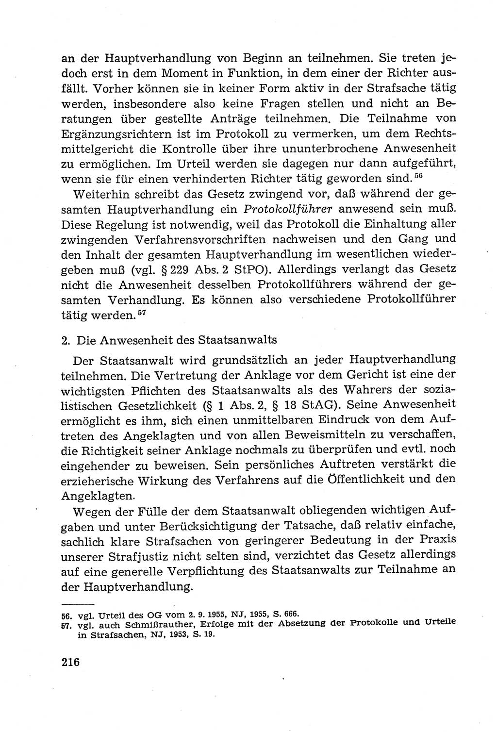 Leitfaden des Strafprozeßrechts der Deutschen Demokratischen Republik (DDR) 1959, Seite 216 (LF StPR DDR 1959, S. 216)