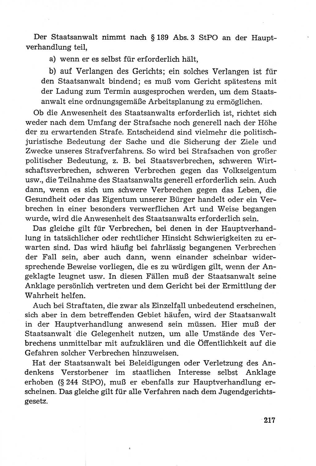 Leitfaden des Strafprozeßrechts der Deutschen Demokratischen Republik (DDR) 1959, Seite 217 (LF StPR DDR 1959, S. 217)