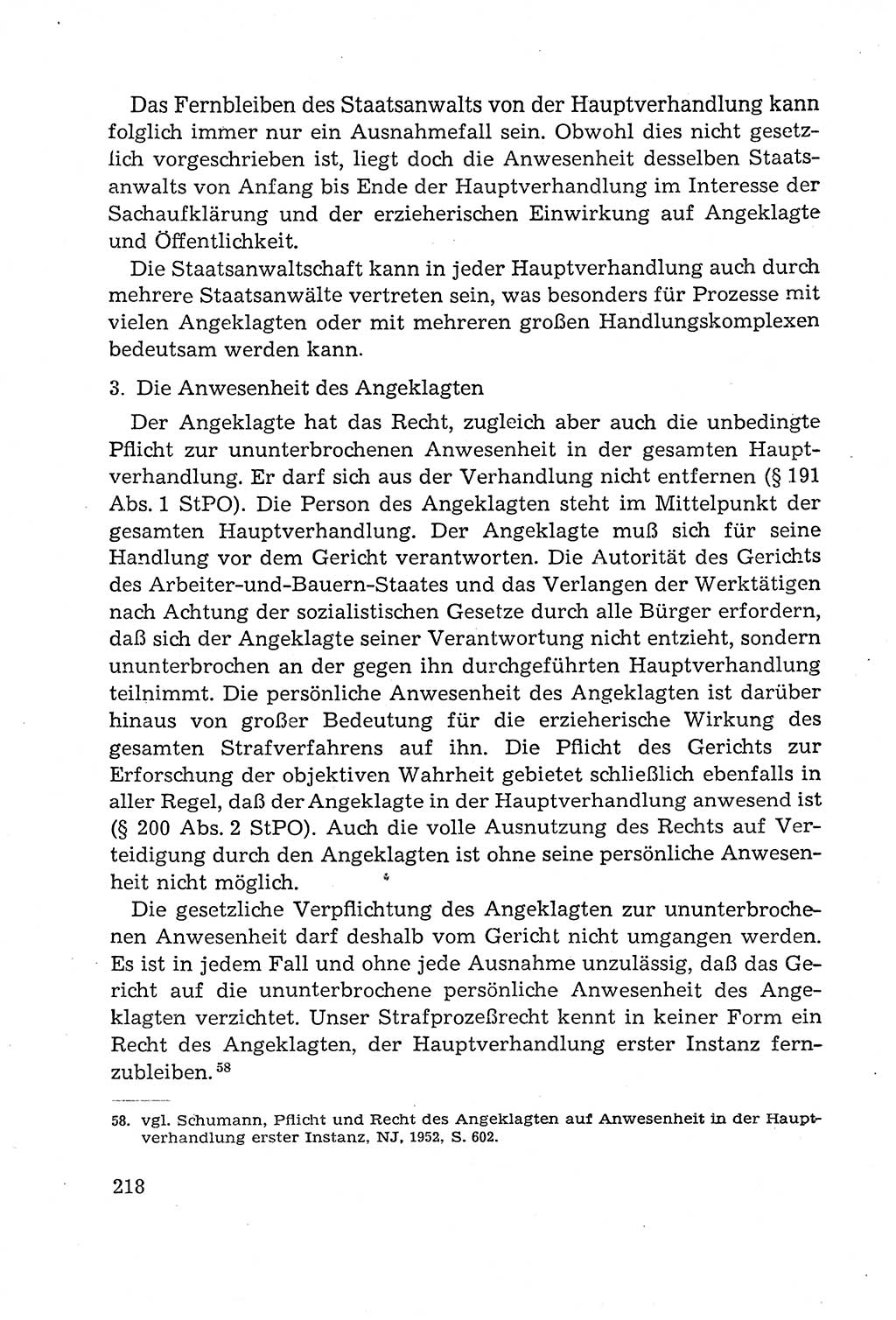 Leitfaden des Strafprozeßrechts der Deutschen Demokratischen Republik (DDR) 1959, Seite 218 (LF StPR DDR 1959, S. 218)