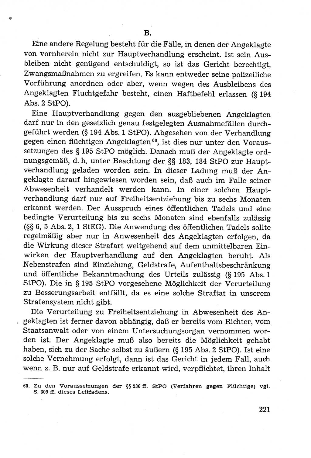 Leitfaden des Strafprozeßrechts der Deutschen Demokratischen Republik (DDR) 1959, Seite 221 (LF StPR DDR 1959, S. 221)