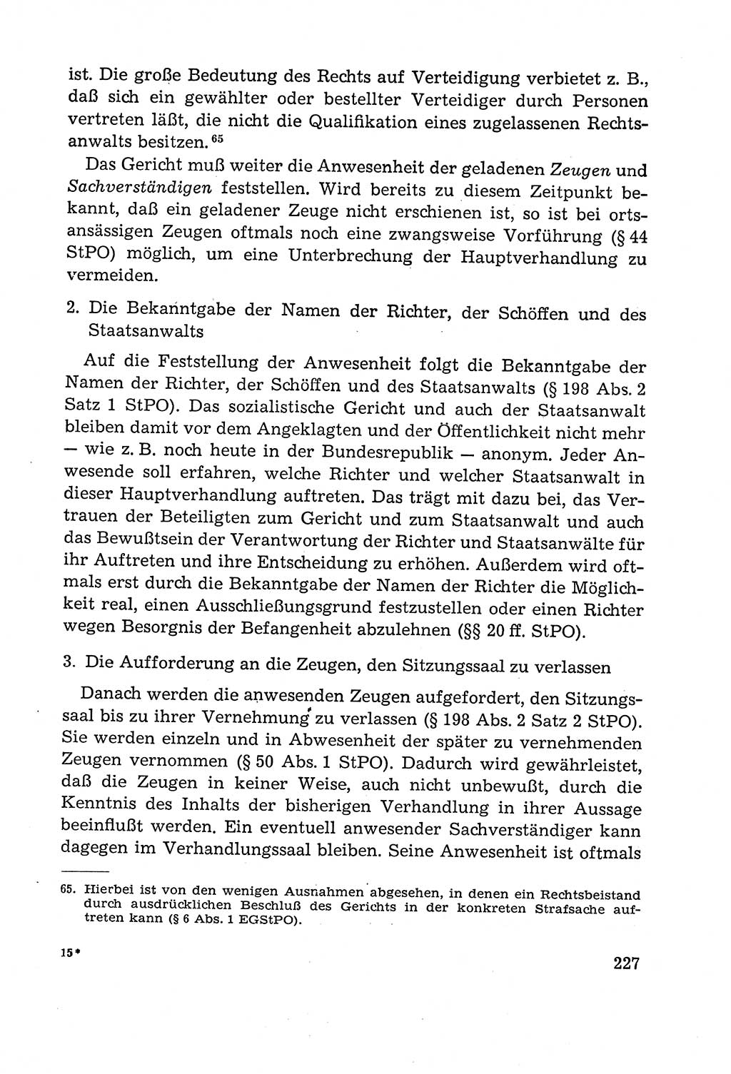 Leitfaden des Strafprozeßrechts der Deutschen Demokratischen Republik (DDR) 1959, Seite 227 (LF StPR DDR 1959, S. 227)