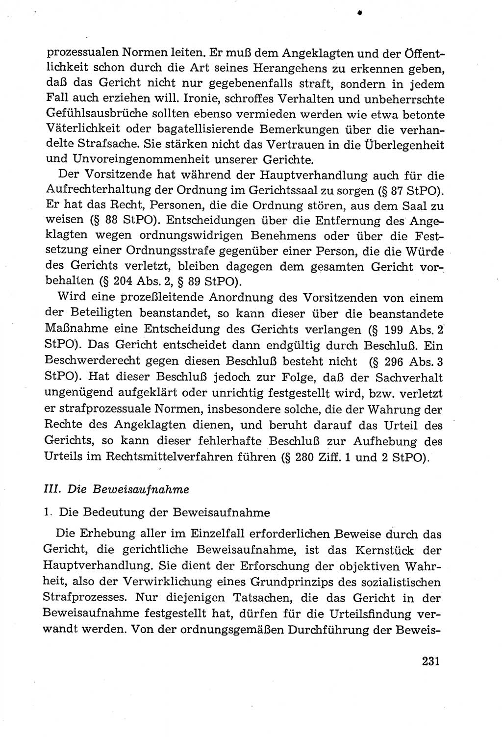 Leitfaden des Strafprozeßrechts der Deutschen Demokratischen Republik (DDR) 1959, Seite 231 (LF StPR DDR 1959, S. 231)
