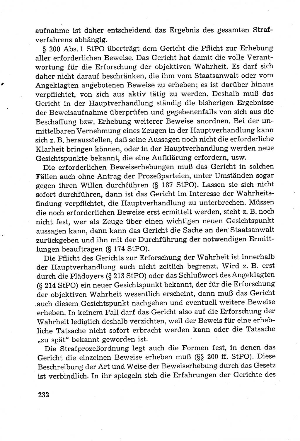 Leitfaden des Strafprozeßrechts der Deutschen Demokratischen Republik (DDR) 1959, Seite 232 (LF StPR DDR 1959, S. 232)