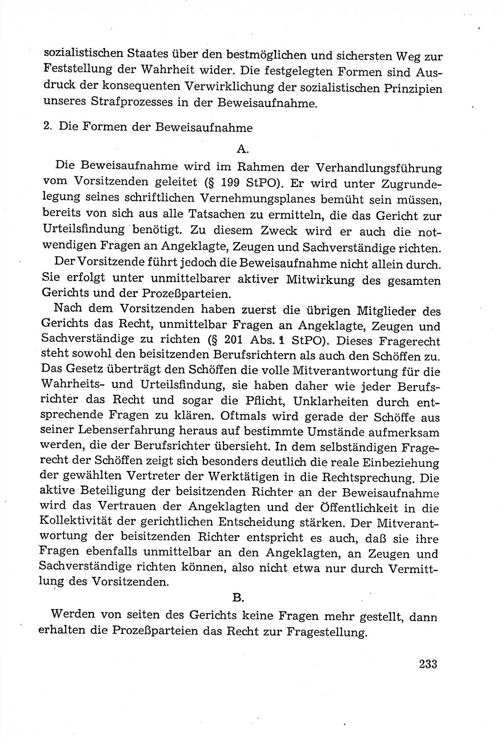 Leitfaden des Strafprozeßrechts der Deutschen Demokratischen Republik (DDR) 1959, Seite 233 (LF StPR DDR 1959, S. 233)