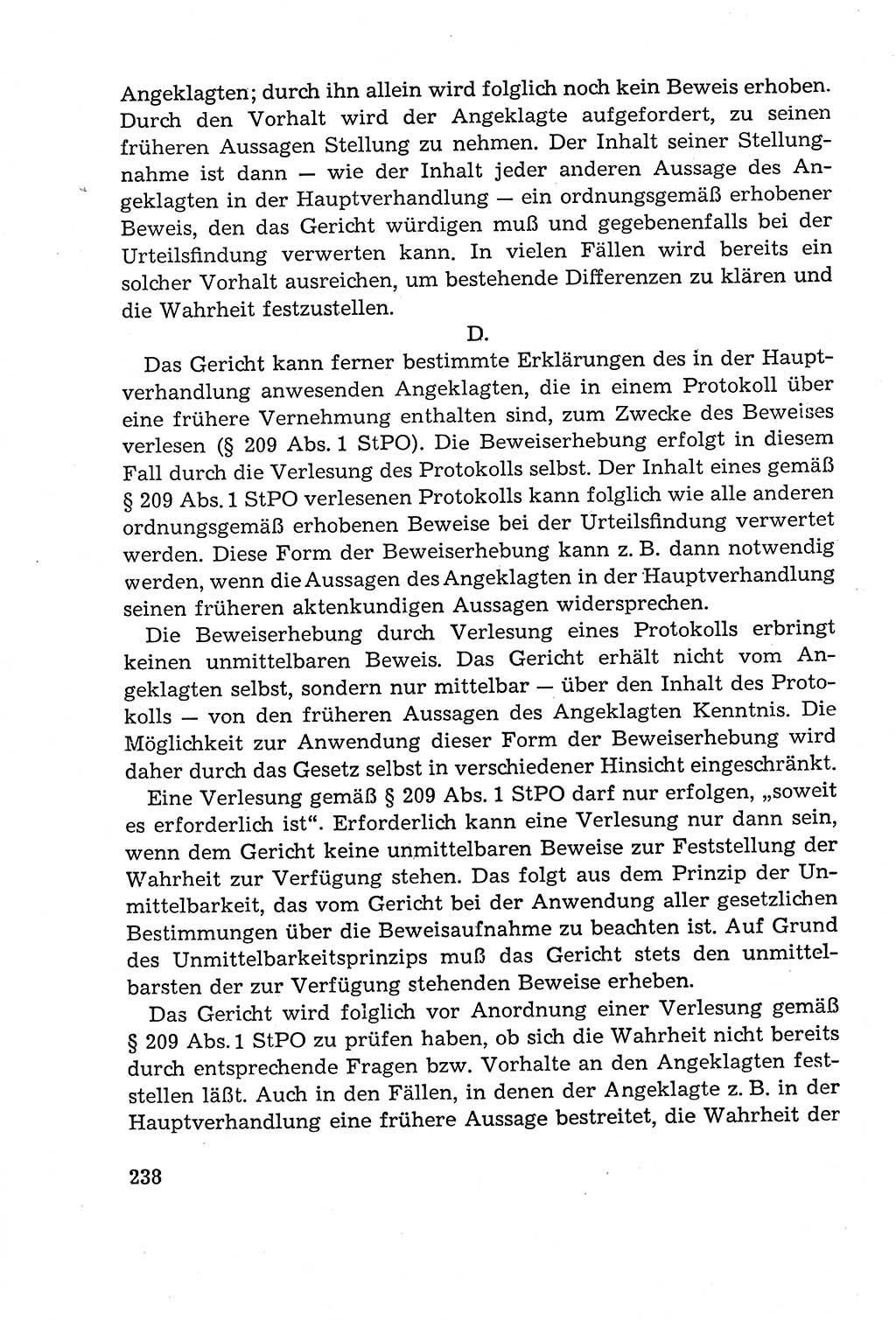 Leitfaden des Strafprozeßrechts der Deutschen Demokratischen Republik (DDR) 1959, Seite 238 (LF StPR DDR 1959, S. 238)