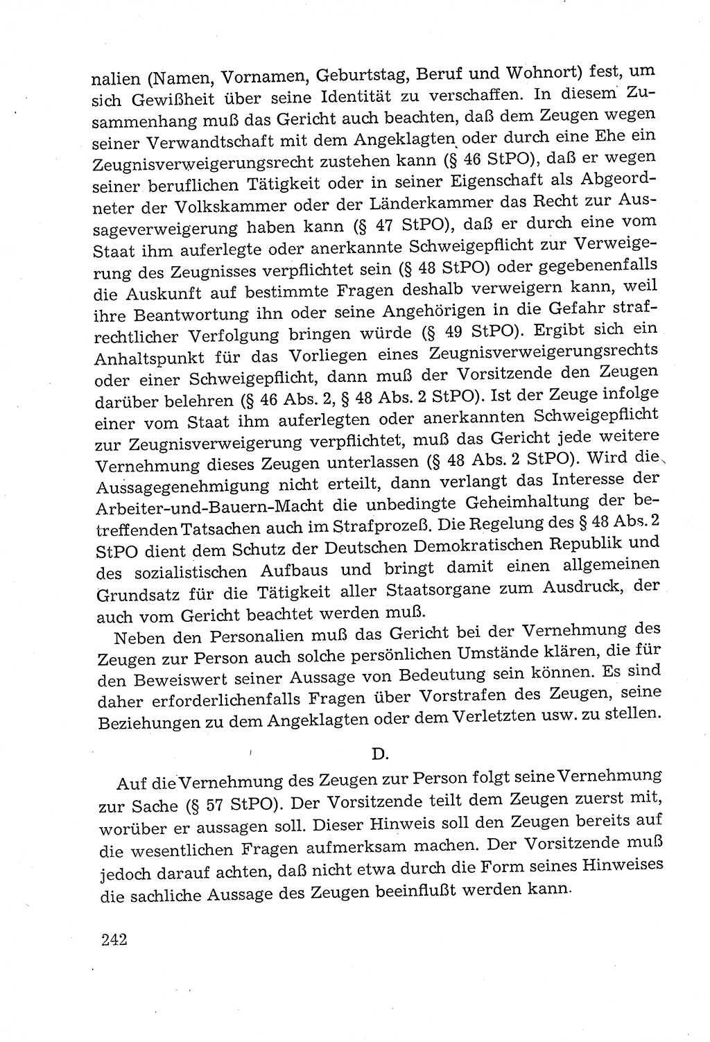 Leitfaden des Strafprozeßrechts der Deutschen Demokratischen Republik (DDR) 1959, Seite 242 (LF StPR DDR 1959, S. 242)