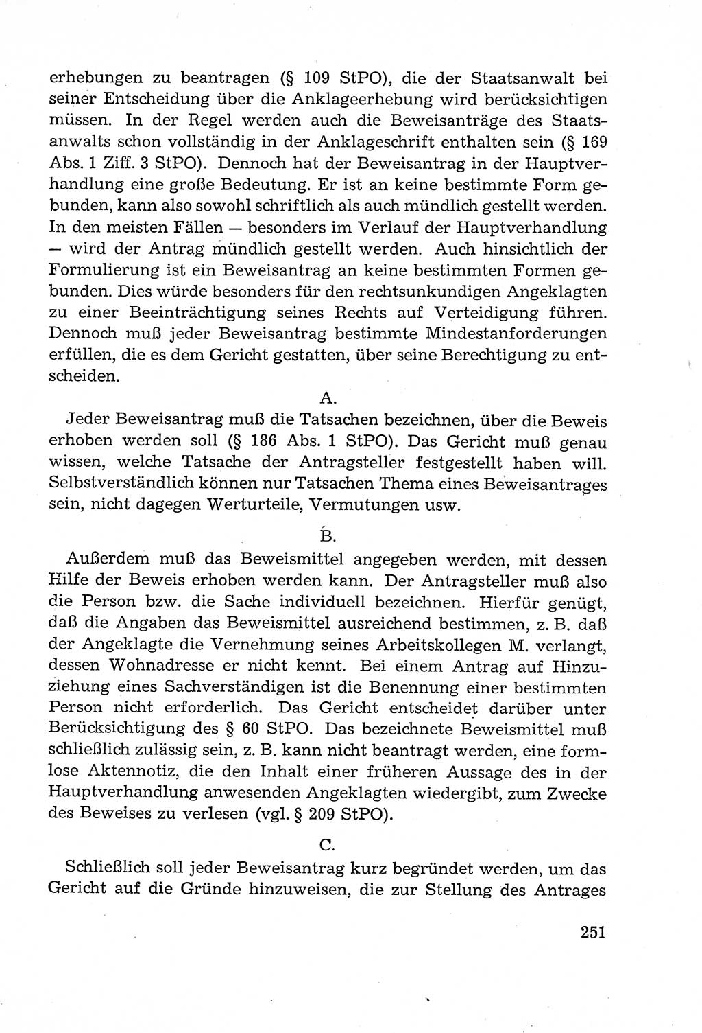 Leitfaden des Strafprozeßrechts der Deutschen Demokratischen Republik (DDR) 1959, Seite 251 (LF StPR DDR 1959, S. 251)