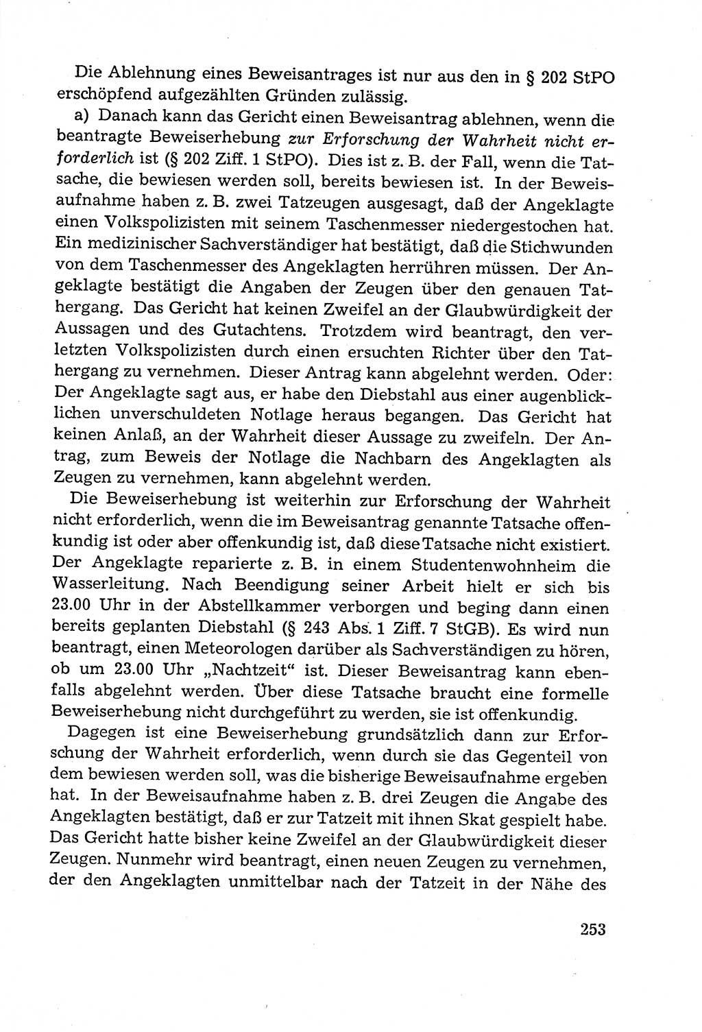 Leitfaden des Strafprozeßrechts der Deutschen Demokratischen Republik (DDR) 1959, Seite 253 (LF StPR DDR 1959, S. 253)