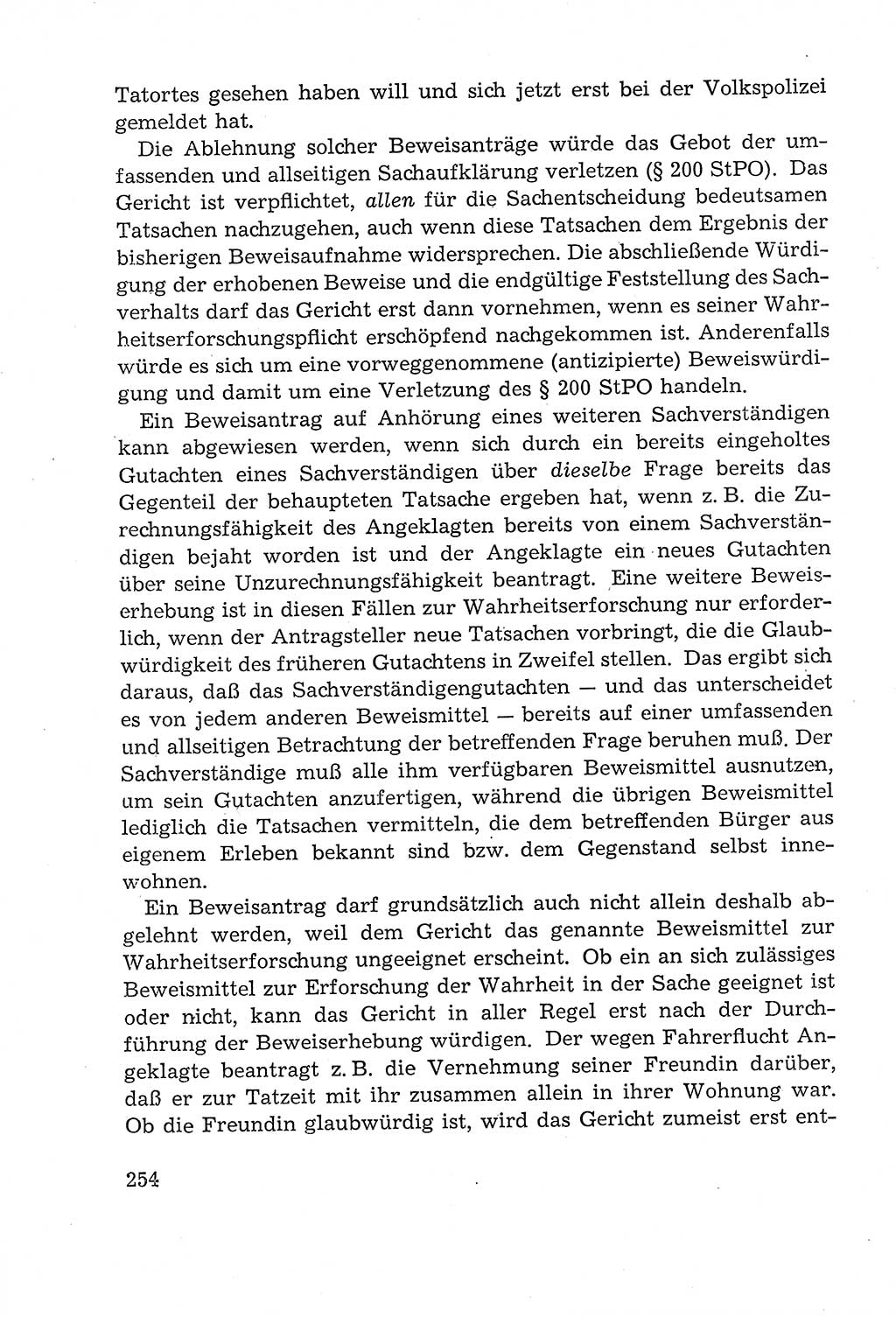 Leitfaden des Strafprozeßrechts der Deutschen Demokratischen Republik (DDR) 1959, Seite 254 (LF StPR DDR 1959, S. 254)