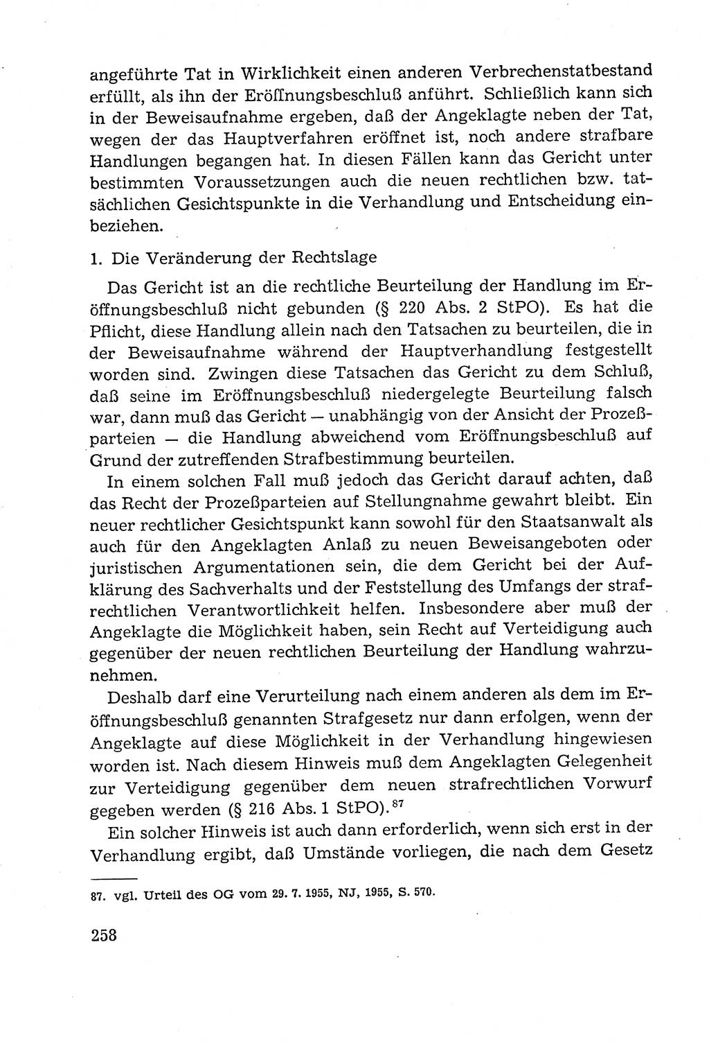 Leitfaden des Strafprozeßrechts der Deutschen Demokratischen Republik (DDR) 1959, Seite 258 (LF StPR DDR 1959, S. 258)