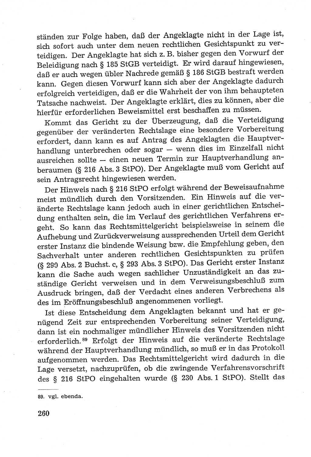 Leitfaden des Strafprozeßrechts der Deutschen Demokratischen Republik (DDR) 1959, Seite 260 (LF StPR DDR 1959, S. 260)