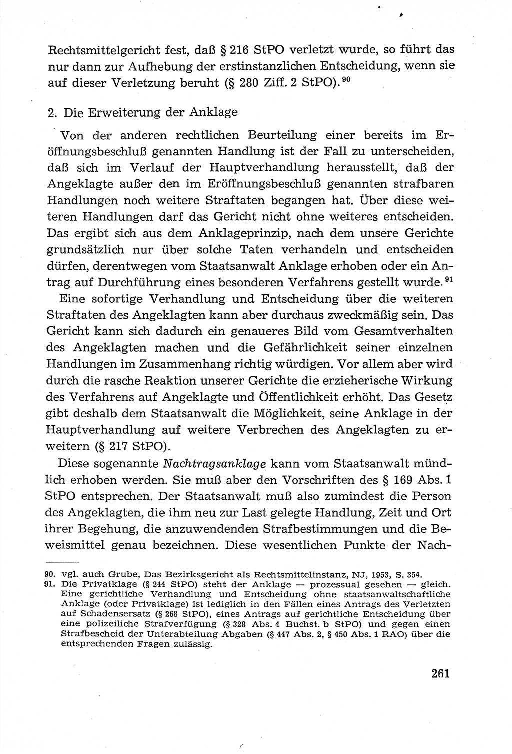 Leitfaden des Strafprozeßrechts der Deutschen Demokratischen Republik (DDR) 1959, Seite 261 (LF StPR DDR 1959, S. 261)
