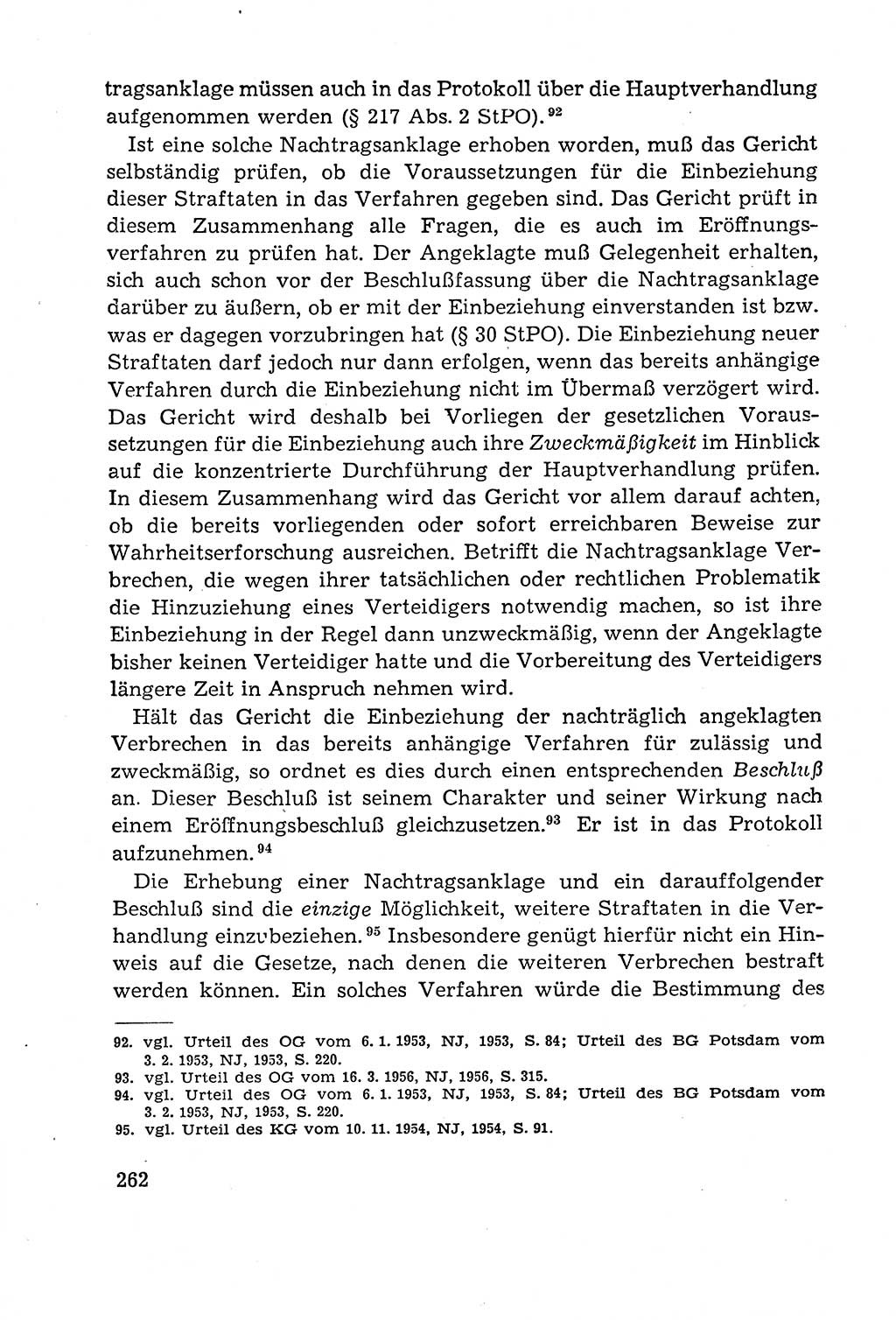 Leitfaden des Strafprozeßrechts der Deutschen Demokratischen Republik (DDR) 1959, Seite 262 (LF StPR DDR 1959, S. 262)