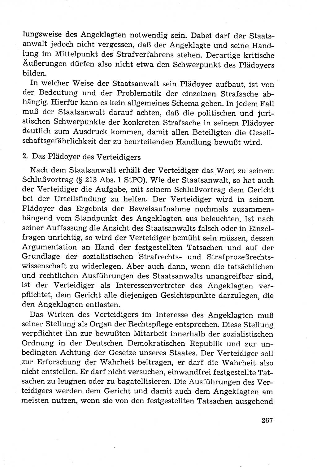 Leitfaden des Strafprozeßrechts der Deutschen Demokratischen Republik (DDR) 1959, Seite 267 (LF StPR DDR 1959, S. 267)