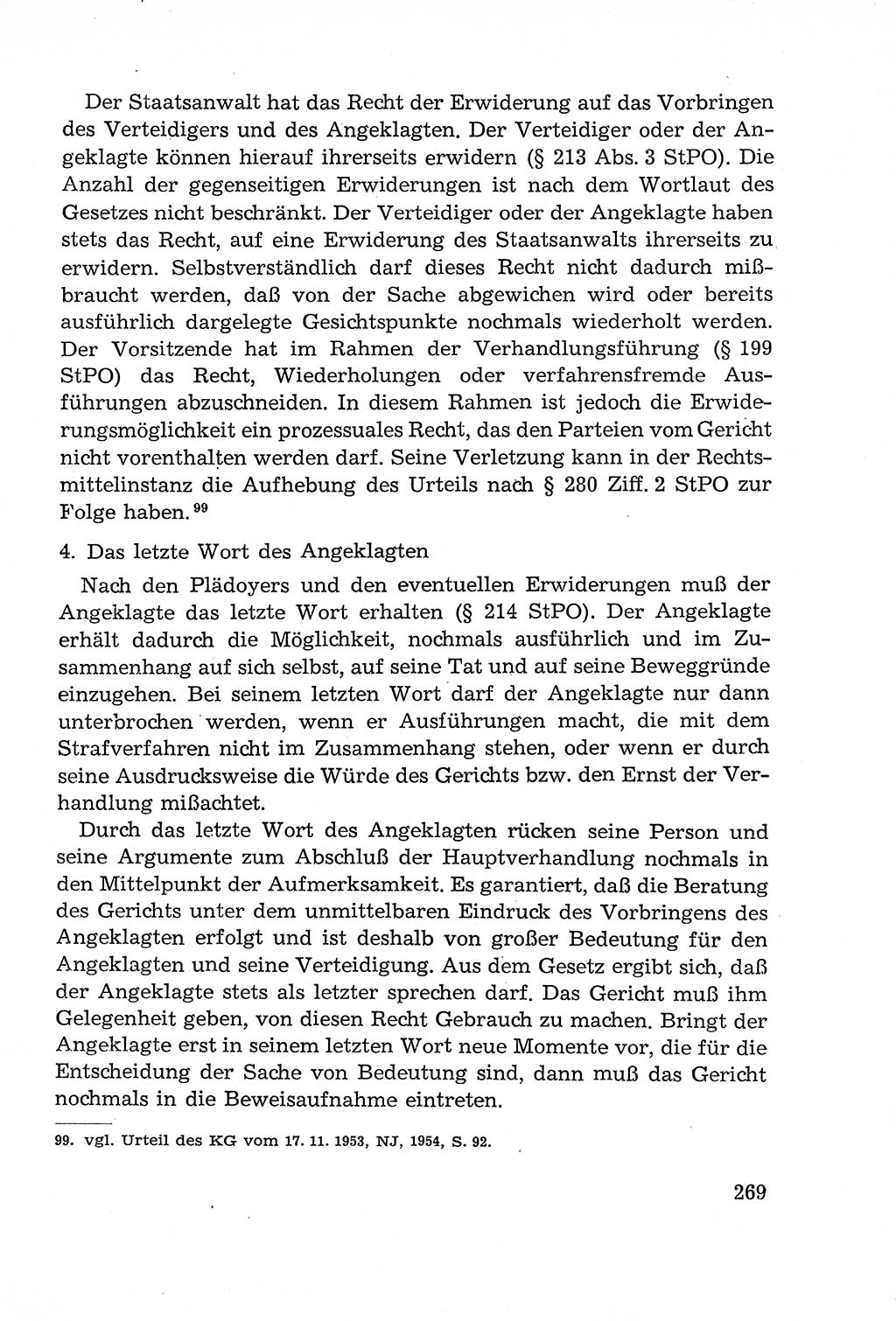 Leitfaden des Strafprozeßrechts der Deutschen Demokratischen Republik (DDR) 1959, Seite 269 (LF StPR DDR 1959, S. 269)